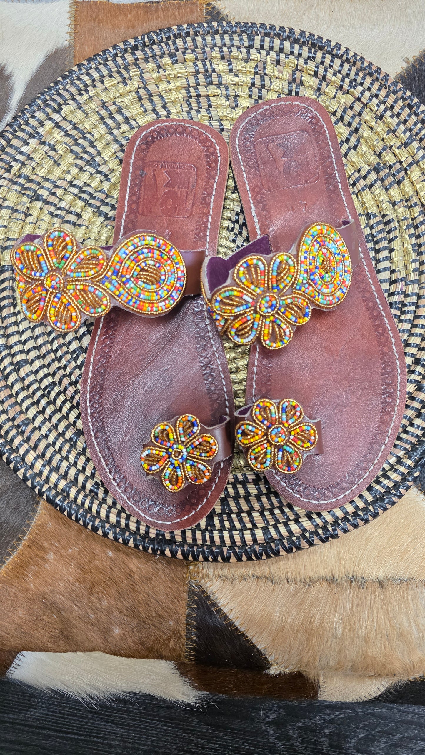 Rasta Beads Sandals