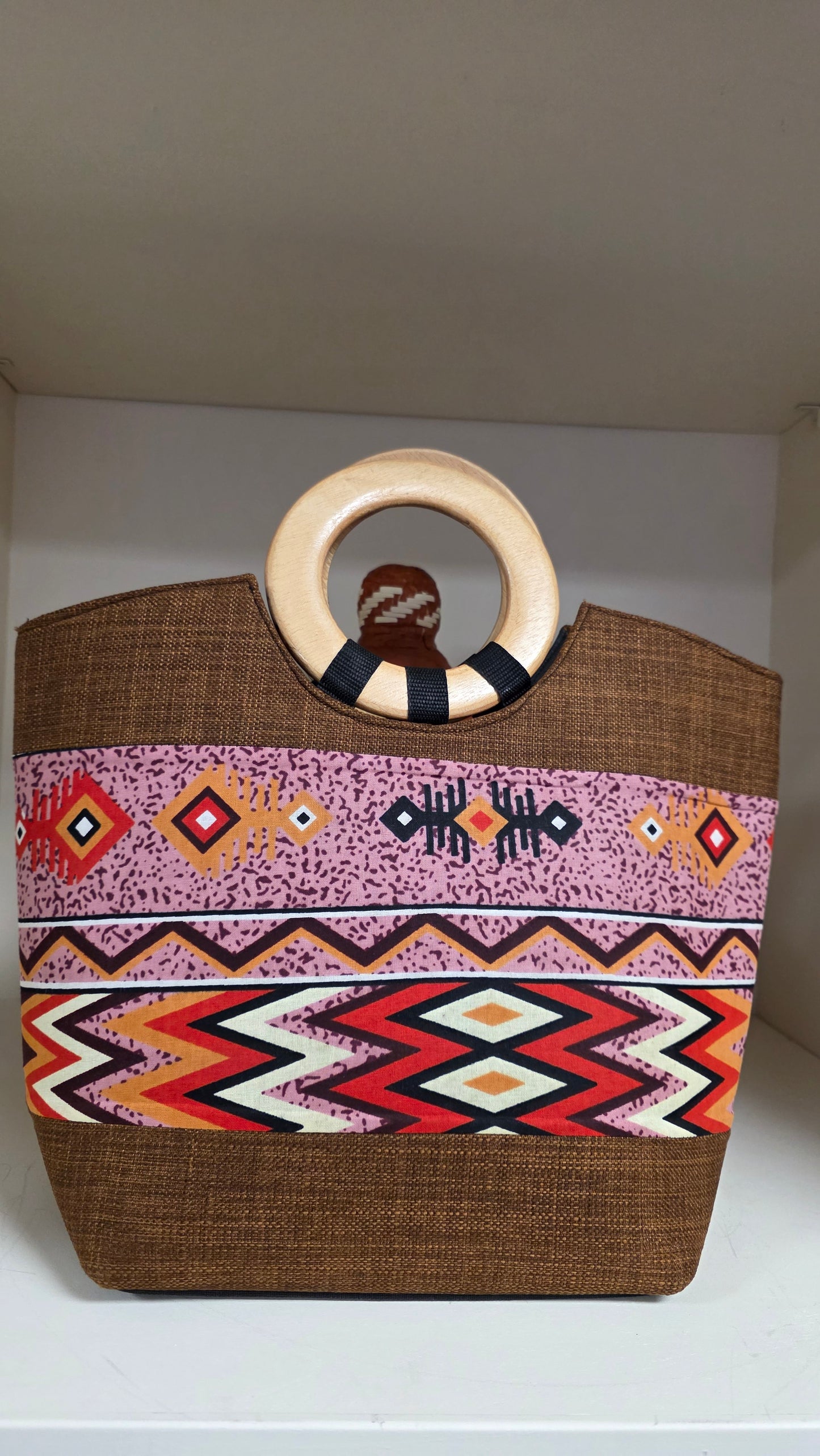 Mama Wooden Handbag