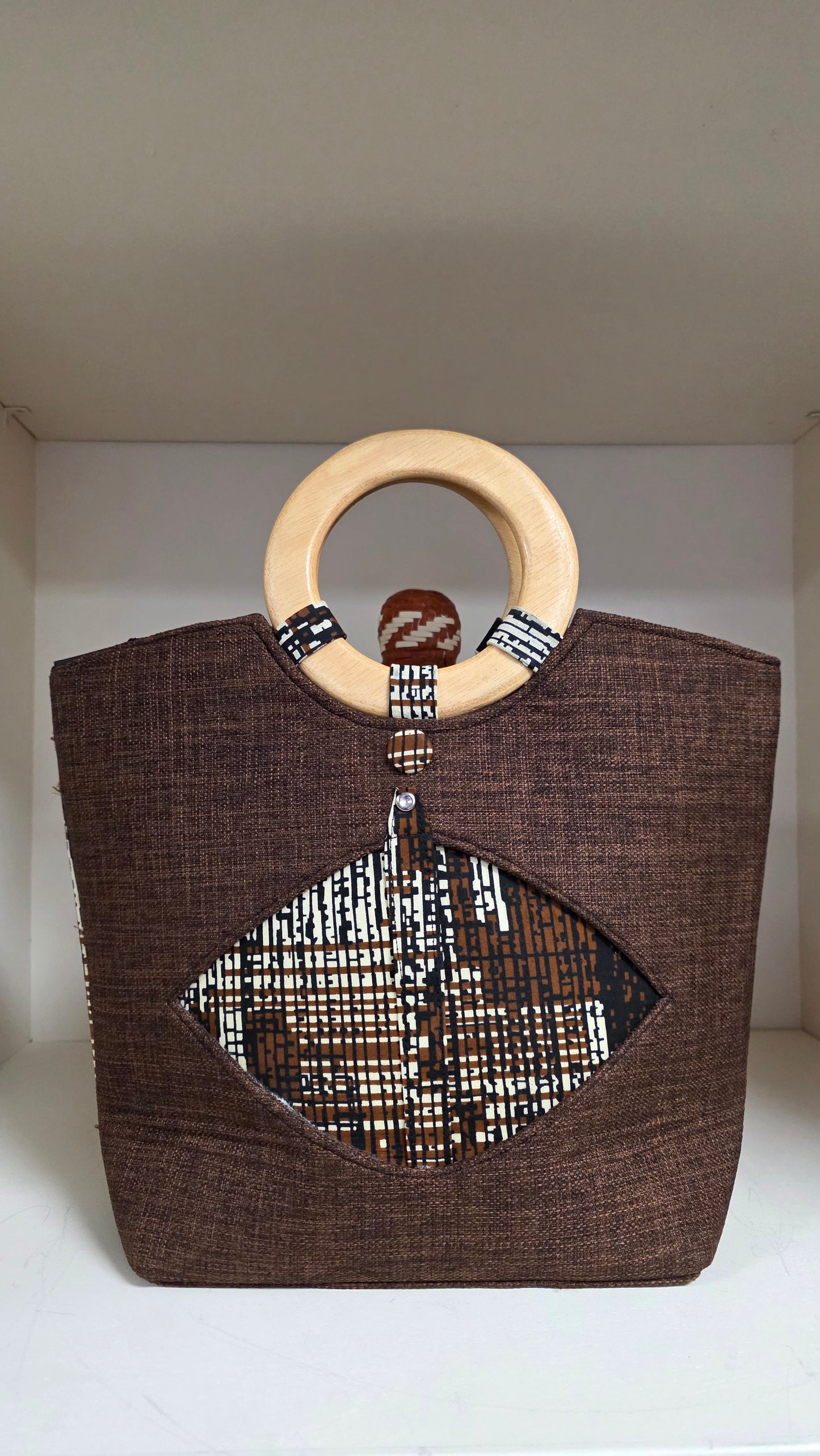 Mama Wooden Handbag