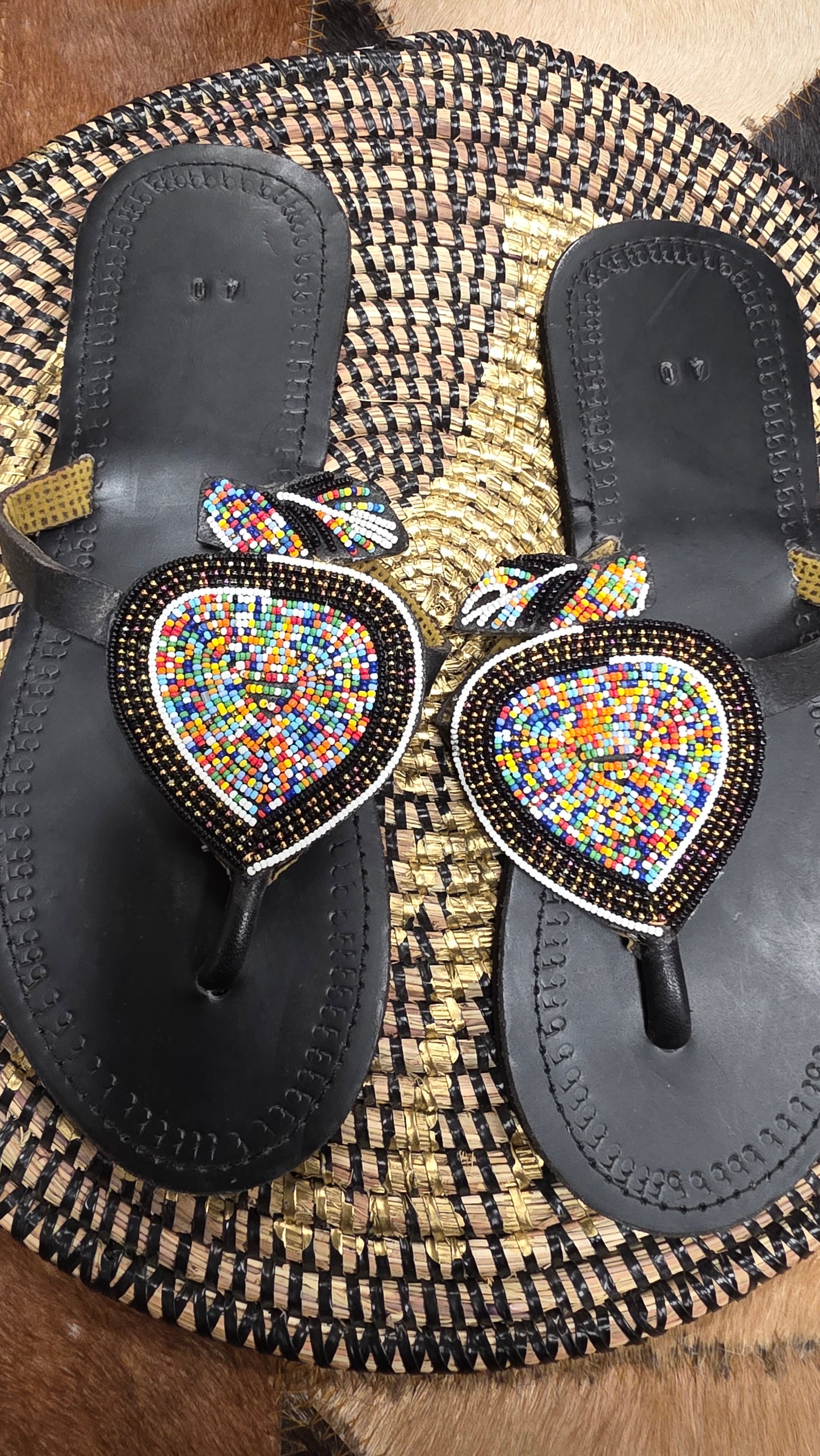 Black Heart Slippers