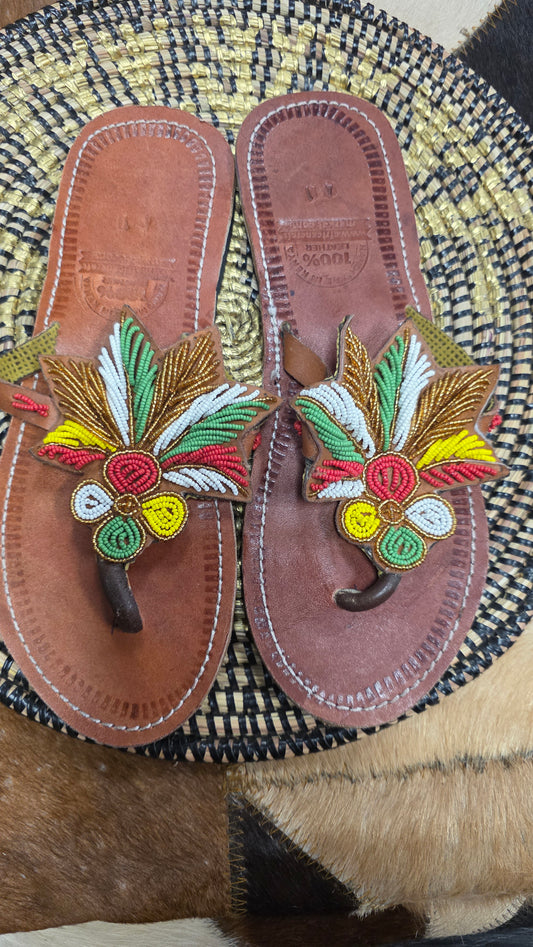 Rasta Beads Sandals