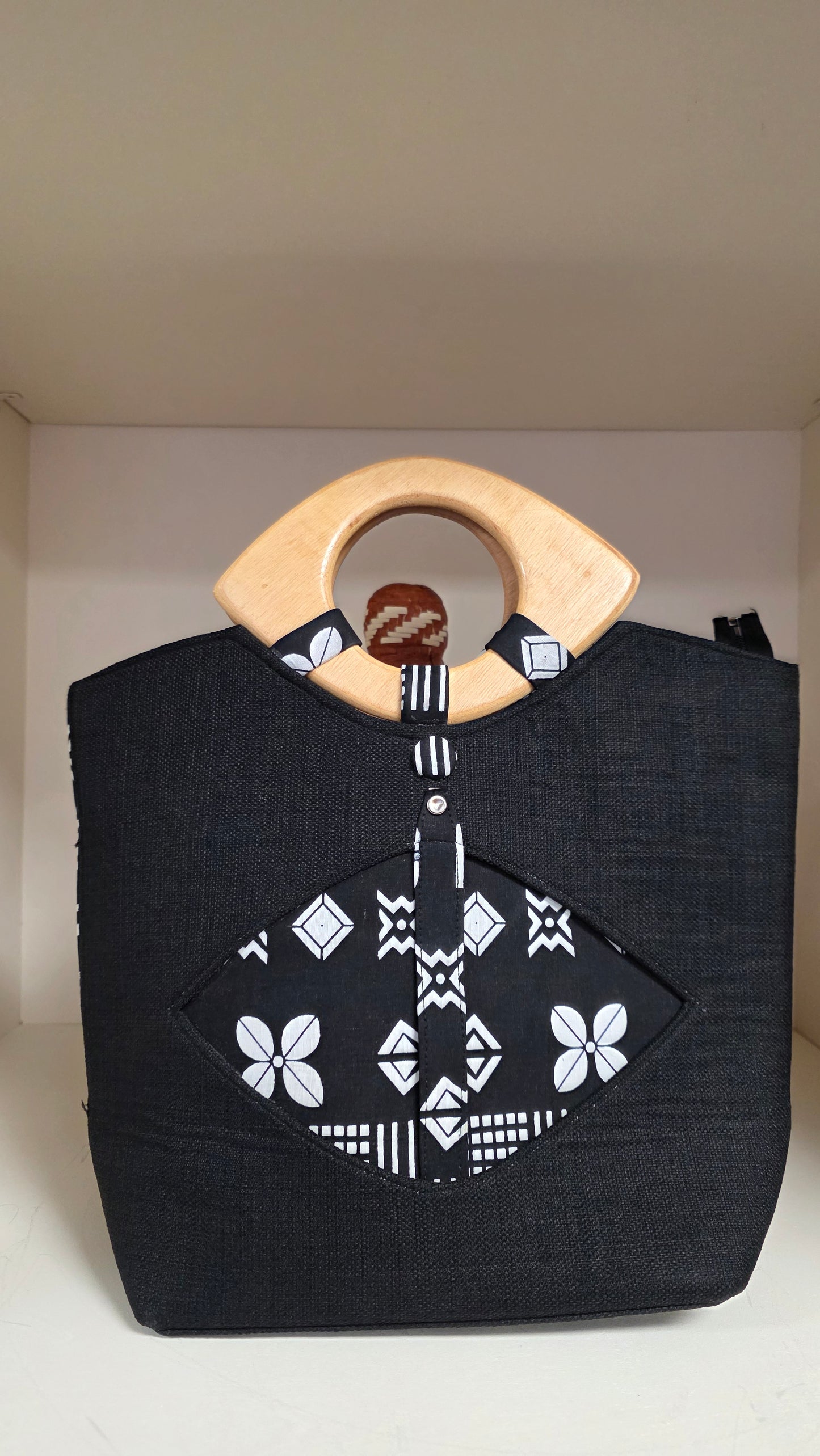 Mama Wooden Handbag