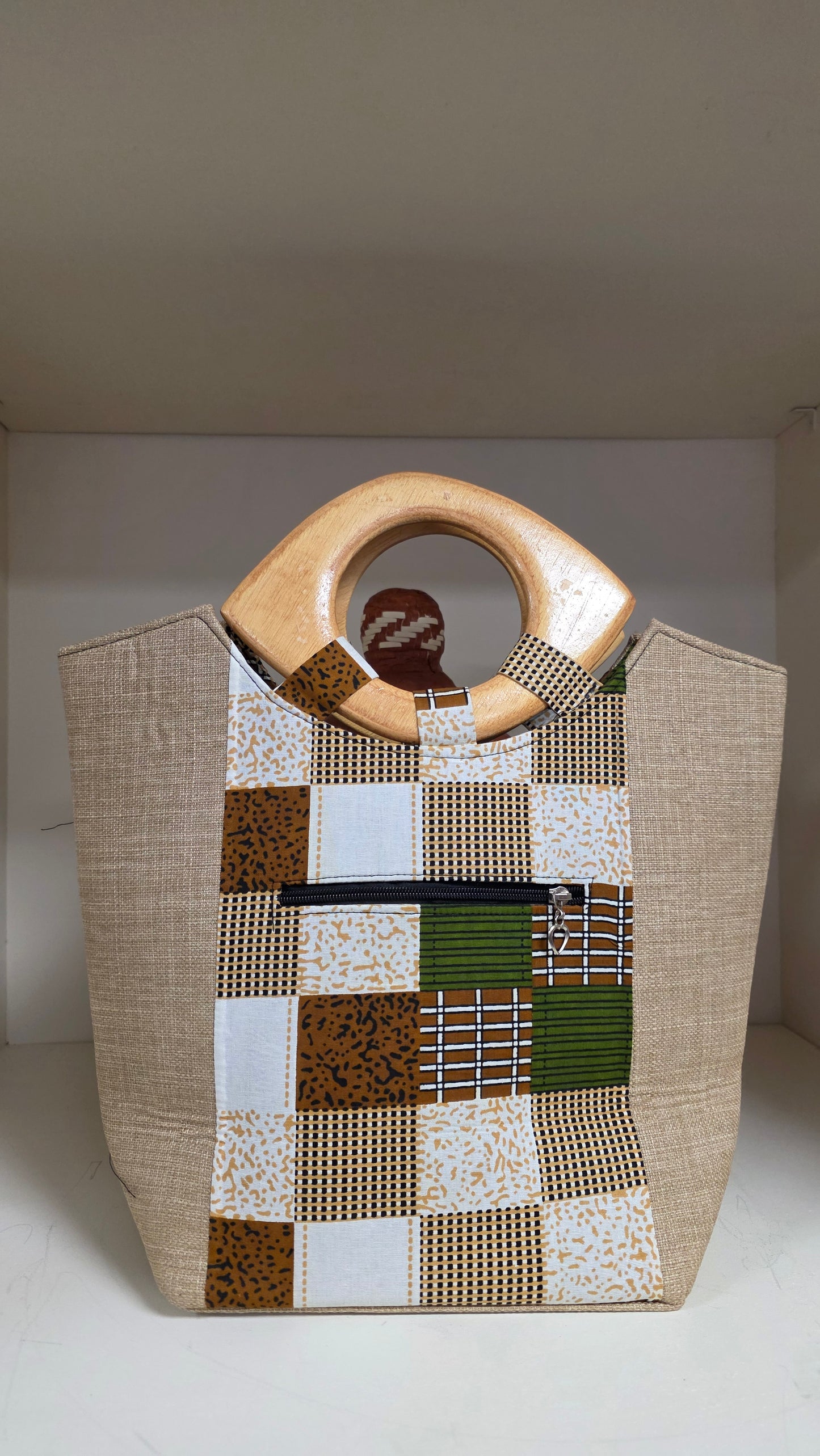 Mama Wooden Handbag
