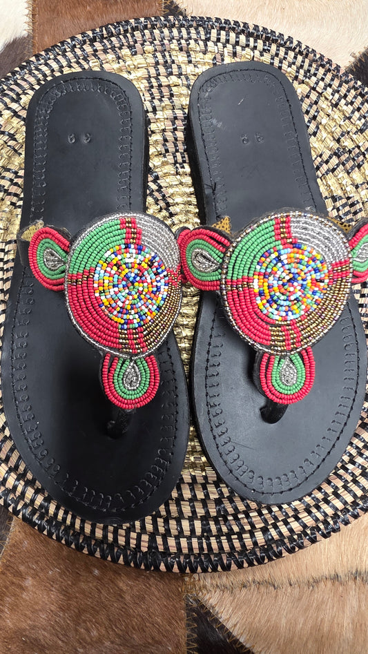 Swirl Beads Sandals